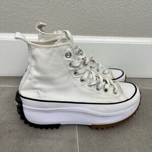 Converse Run Star Mens Hike Hi Mens 7/Womens 8.5 White Sneaker Casual Shoes